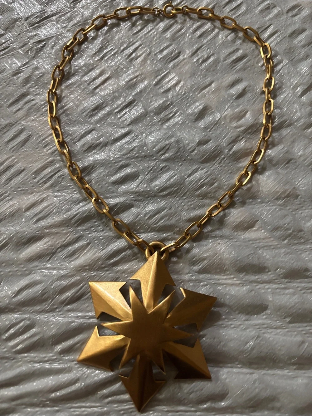 Gold Starburst Statement Necklace - Women Jewelry